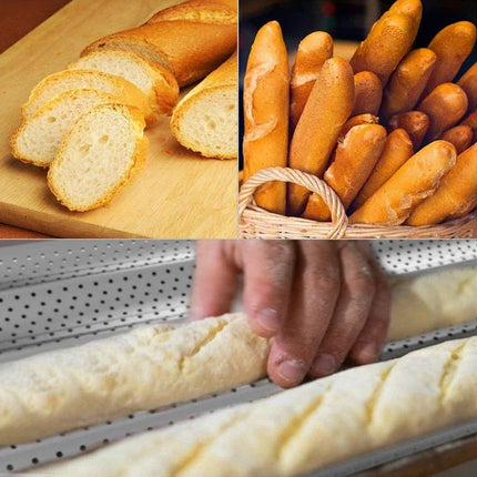 Non-stick French Baguette Pan Bread Baking Mould Loaves Mold Cooking Steel Tray