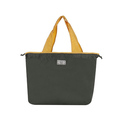Ultra-Light Foldable Large Capacity Portable Shopping Bag with Drawstring Mouth