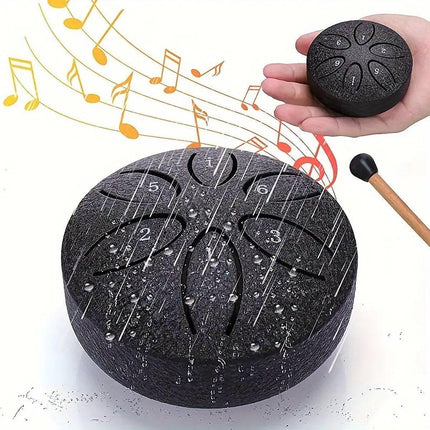 Hollow Steel Tongue Drum Percussion Instrument for Meditation Yoga Music Practice