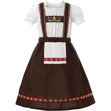 Oktoberfest Girl Costume Bavarian Dress Traditional Folk Festival Slip Dress - Aimall