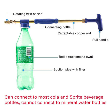 Single Double Ended Push Pull Beverage Sprayer Metal Sprayer Pull Rod Tool