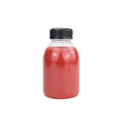 20pcs 250ml Reusable Plastic Juice Bottles 38mm Caliber Clear Beverage Container
