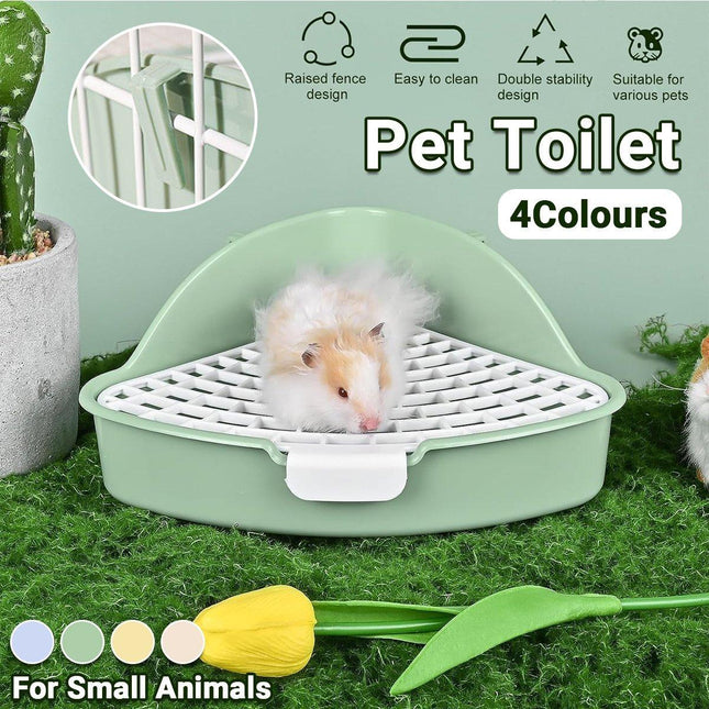 Rabbit Litter Box And Small Animals Pet Toilet Pee Pad Supplies Potty Rabbit - Aimall