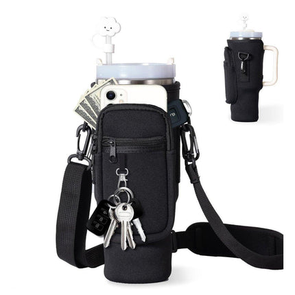 Portable Cup Sleeve Drink Holder Reusable Water Bottle Carrier Travel Bag