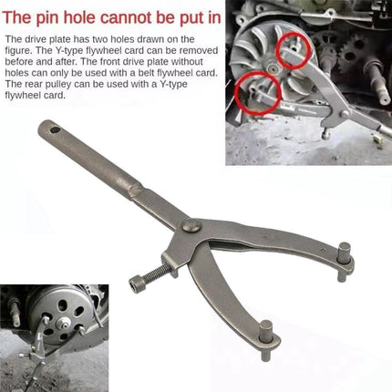 Y Shape Motorcycle Flywheel Clutch Tool Variator Pulley Sprocket Holder Wrench