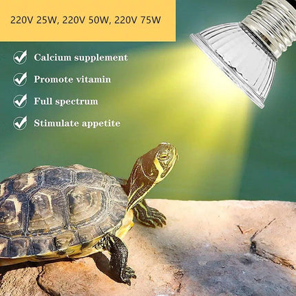 3PCS Reptile Heating Light Bulb UVA UVB Tortoise Turtle Lizard UV Basking Lamp
