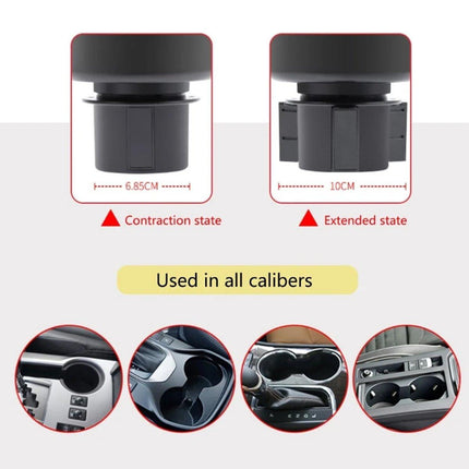 2pcs Car Cup Holder Organiser Dual 2-in-1 Adjustable Drink Holder for Vehicles