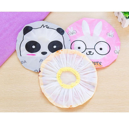 Reusable Women Kids Girls Hair Wrap Waterproof Shower Bath Shower Cap Hat - Aimall