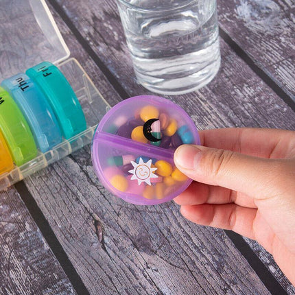 7 Day Weekly Case Dispenser Medicine Tablet Organizer Storage Container Pill Box - Aimall