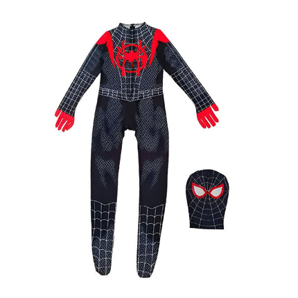 Spider Man Jumpsuit Set Miles Clothes Expedition Adult Kids Halloween Costume Gwen AU - Aimall