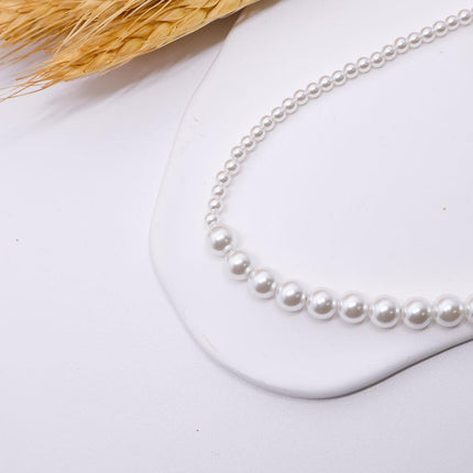 Imitation Pearl Necklaces Different Sizes Elegant Jewellery Women Girls