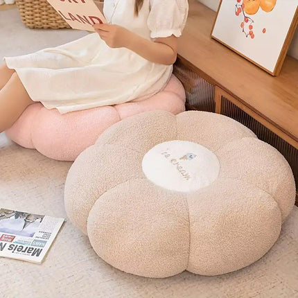 Pumpkin Floor Cushion Thickened Tatami Window Seat Pad Bedroom Backrest Pillow