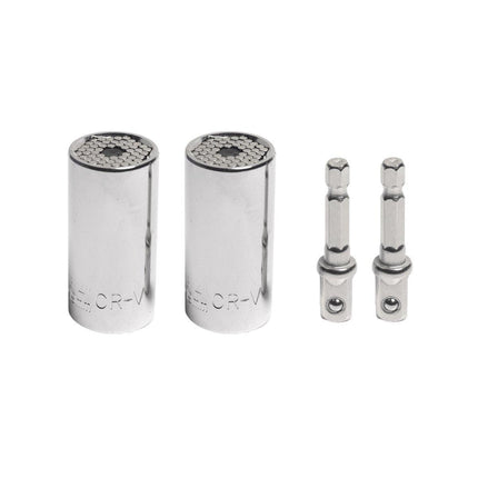 2PACK Universal Socket Grip Multi-Function Ratchet Wrench Power Drill Tool Gift - Aimall