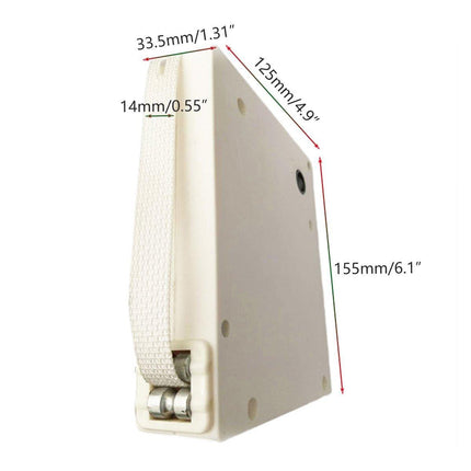 Roller Door Window Belt Box Hand Pull Tray with 5m Nylon Webbed Winding Kit