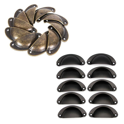 30X Modern Cup Cabinet Handle Knob Drawer Furniture Door Pull Shell Cupboard - Aimall