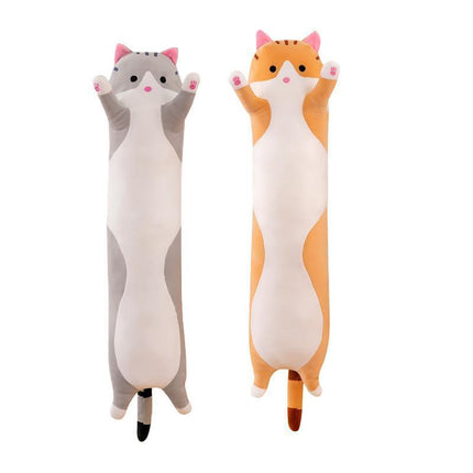 Soft Cute Plush Cat Cats Doll Stuffed Kitten Pillow Gift Cushion Toy For Kids Brown - Aimall