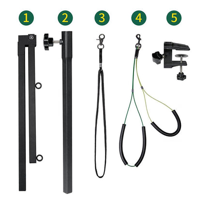Adjustable Pet Grooming Arm with Clamp for Dog Cat Bath Table Bracket Clamp - Aimall