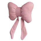 Soft Car Neck Pillow Cotton Linen Ribbon Bow Headrest Cushion Support Pillow