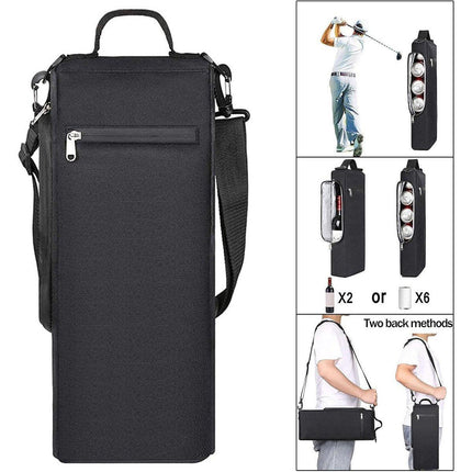 Portable Insulated Golf Cooler Bag Cold Storage Beverage Ice Bag for Cans Drinks