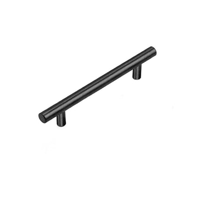 5PCS Black Kitchen Cabinet Door Handles Stainless Steel Door Drawer Pull T Bar - Aimall