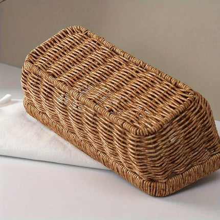 Wall-Mounted Rattan Style Hanging Storage Basket Kitchen Vegetable Fruit Basket