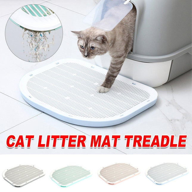 Anti Spill Cat Litter Mat Double Layer Pet Toilet Mat for Litter Box