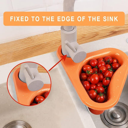 Swan Drain Basket Punch Free Kitchen Sink Filter Organizer Strainer Holder Tool