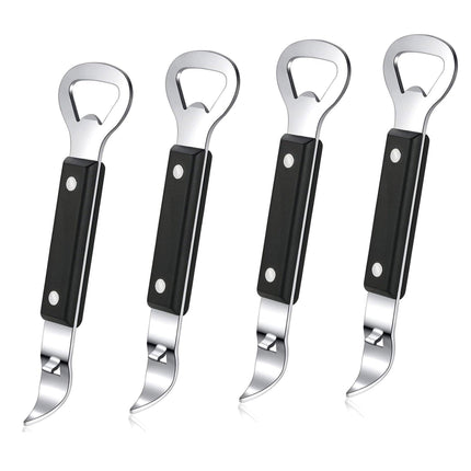 4pcs Stainless Steel Bottle Opener Double Head Can Opener Kitchen Tools Set