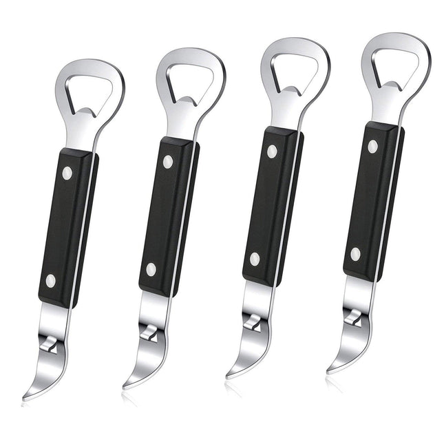 4pcs Stainless Steel Bottle Opener Double Head Can Opener Kitchen Tools Set