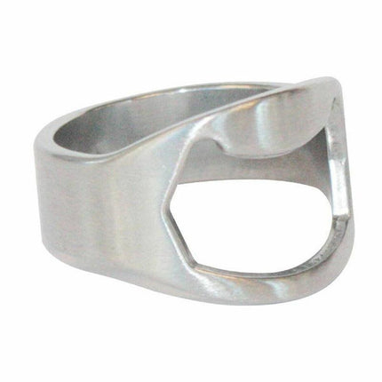 New Stainless Steel Bottle Opener Ring Super Cool Novelty Gift Idea Bottle opener - Aimall