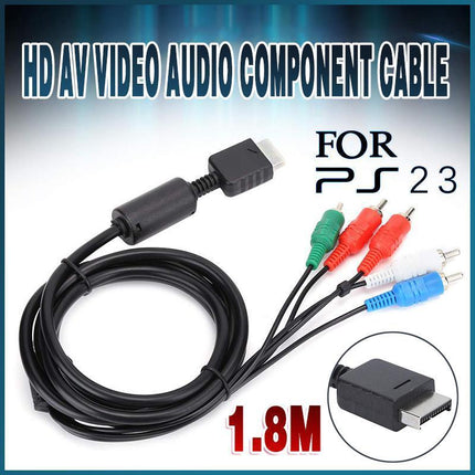 1.8M HD AV VIDEO AUDIO COMPONENT CABLE for SONY PS2 PS3 Playstation 2 3 - Aimall