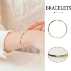 Extremely Fine 2mm Rainbow Bracelet Women Gradient Colorful Jewelry for Fashion
