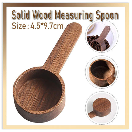 Black Walnut Measuring Bean Spoon Solid Wood Gram Coffee Milk Powder Gram Weight