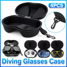 4pcs Diving Goggle Case Ski Mask Storage Box for Goggles Glasses Organiser