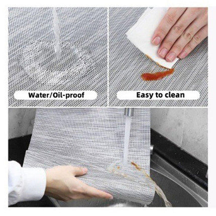 4PCS PVC Braided Placemat Heat Insulation Mat Home Non-slip Waterproof Coaster