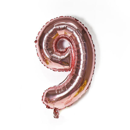 Rose Gold 32" Foil Number Balloon 81cm Birthday Party Wedding - Aimall