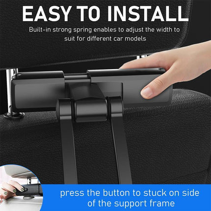 Universal 360° Car Seat Back Headrest Mount Holder for Apple iPad Phone Tablet - Aimall