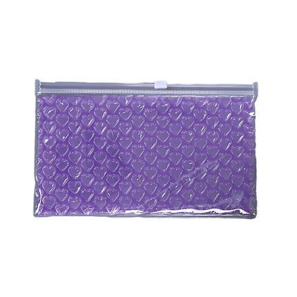 10pcs PVC Bubble Zipper Bag Thick Cosmetic Storage Pouch for Travel and Makeup