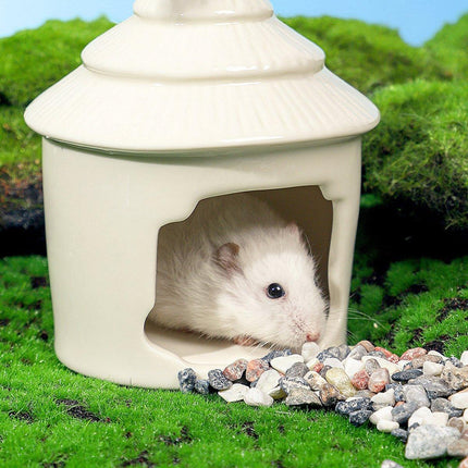 Ceramic Hamster Sleeping Nest Cooling House Summer Shelter Pet Supplies Durable