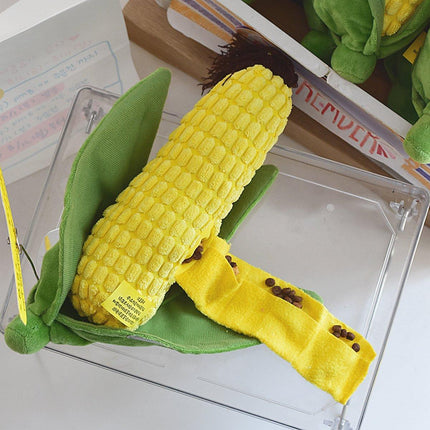 Simulation Corn Dog Chew Toy for Pets Durable Slow Feeder Toy for Dog Boredom