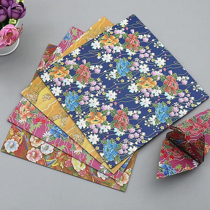 120 Sheets 8 Mixed Colours Japanese Pattern Sakura Folding Origami Craft Paper - Aimall
