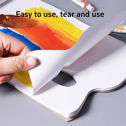 2PCS Double Sided Disposable Paper Palette Tear Wash Free for Acrylic Oil Paint