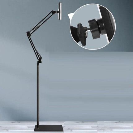 Hands Free Floor Stand Adjustable Bed Clip Holder For Tablet iPad iPhone Switch - Aimall