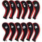 12Pcs Golf Head Cover Iron Putter Driver Headcover Protective Set Club Covers - Aimall