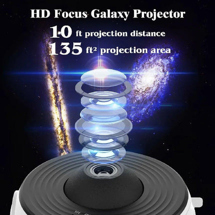Galaxy Starry Sky Projector LED Night Light 13in1 Rotating Planetarium Star Lamp