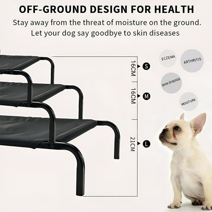 Heavy Duty Pet Raised Bed Elevated Trampoline Hammock Cat Dog Raised Deluxe