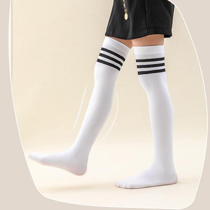 Children's Mid-high Socks Over The Knee Long Tube Football Socks Cotton Socks - Aimall
