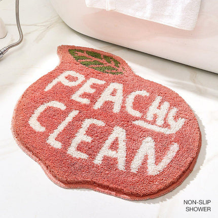 Cute Fruit Bathroom Mat Anti Slip Floor Carpet for Doorway Toilet Soft Bath Rug