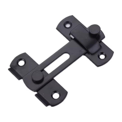 2 Sets 90 Degree Sliding Door Buckle Hitch Safety Latch Chain Lock Catch Kit