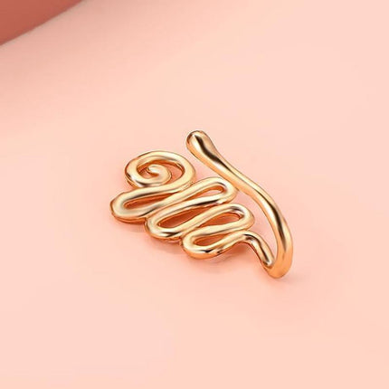 Ladies Fashion Clip-On Fake Nose Ring Cuff Non-Piercing African Style Nose Cuff - Aimall